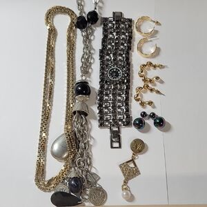 Elegant Gold Tone Jewelry Lot